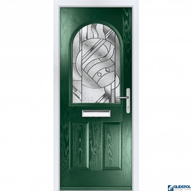 Gliderol Clough Entrance door GREEN (RAL6009)
