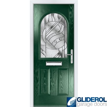 Clough Entrance door GREEN (RAL6009)