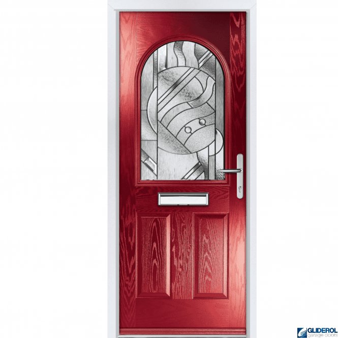 Gliderol Clough Entrance door RED