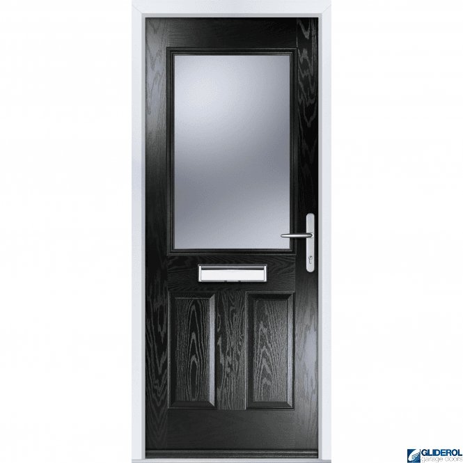 Gliderol Clough FIRE-RATED (FD30) door BLACK (RAL9005)