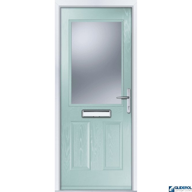 Gliderol Clough FIRE-RATED (FD30) door DUCK EGG BLUE