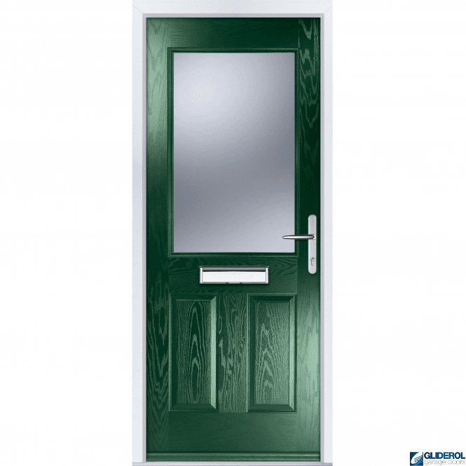 Gliderol Clough FIRE-RATED (FD30) door GREEN