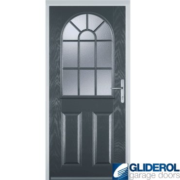 Clough Georgian front entrance door ANTHRACITE