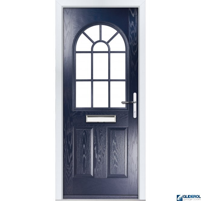 Gliderol Clough Georgian front entrance door BLUE