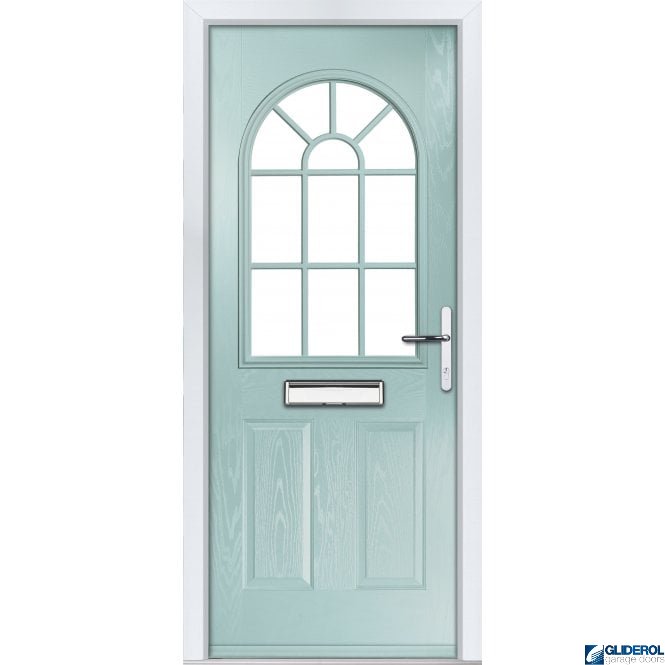 Gliderol Clough Georgian front entrance door DUCK EGG BLUE