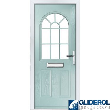 Clough Georgian front entrance door DUCK EGG BLUE