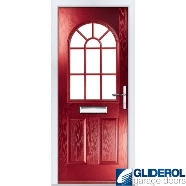 Clough Georgian front entrance door RED