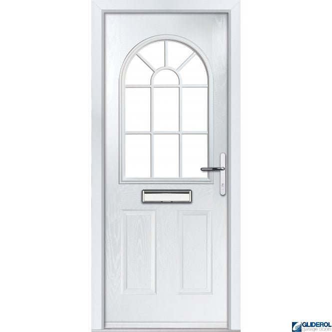 Gliderol Clough Georgian front entrance door WHITE