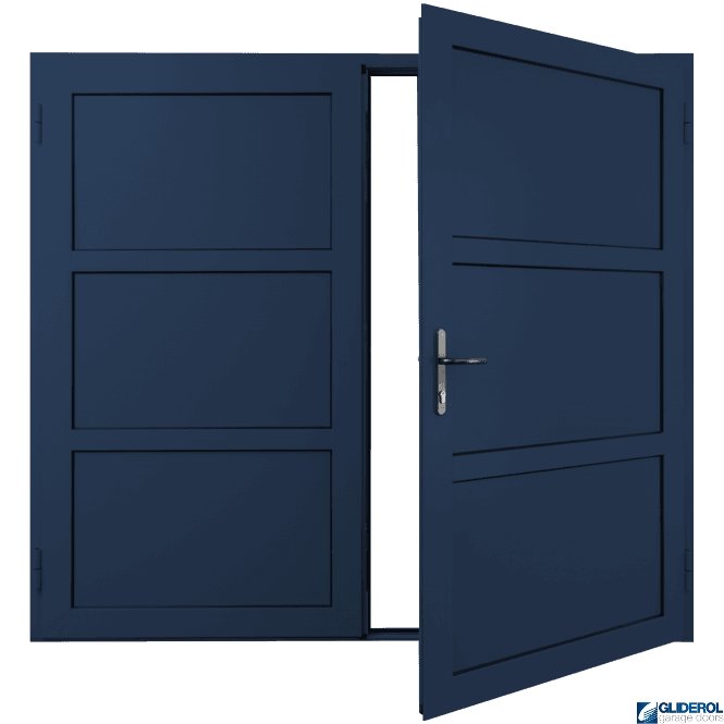 Gliderol COBALT-BLUE (RAL5013) Insulated Coleshill Side Hinged Garage Door