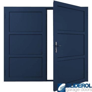 COBALT-BLUE (RAL5013) Insulated Coleshill Side Hinged Garage Door