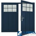 COBALT-BLUE (RAL5013) Insulated Kingsbury Side Hinged Garage Door