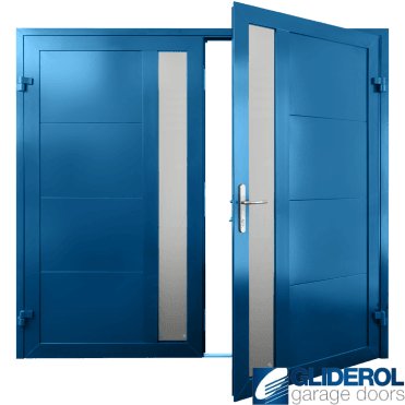 COBALT-BLUE (RAL5013) Insulated Whitacre Side Hinged Garage Door