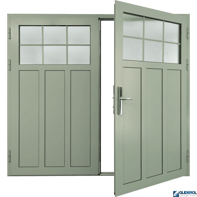 Gliderol CREAM (RAL5013) Insulated Kingsbury Side Hinged Garage Door