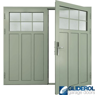 CREAM (RAL5013) Insulated Kingsbury Side Hinged Garage Door