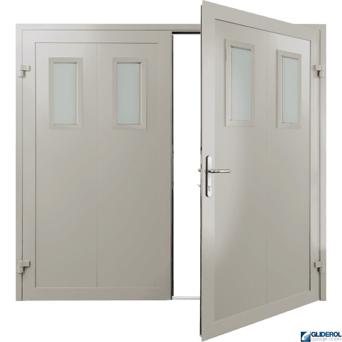Gliderol CREAM (RAL9001) Insulated Bradford Side Hinged Garage Door