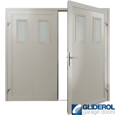 CREAM (RAL9001) Insulated Bradford Side Hinged Garage Door