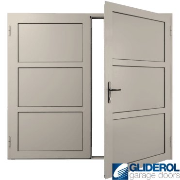 CREAM (RAL9001) Insulated Coleshill Side Hinged Garage Door