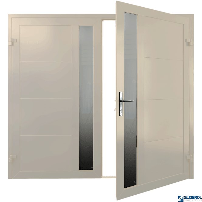 Gliderol CREAM (RAL9001) Insulated Whitacre Side Hinged Garage Door