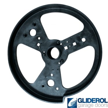 Drum wheel for single skin roller door