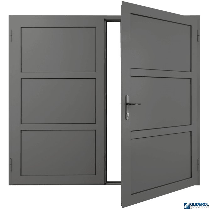 Gliderol DUSTY-GREY (RAL7037) Insulated Coleshill Side Hinged Garage Door