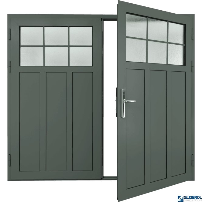 Gliderol DUSTY-GREY (RAL7037) Insulated Kingsbury Side Hinged Garage Door