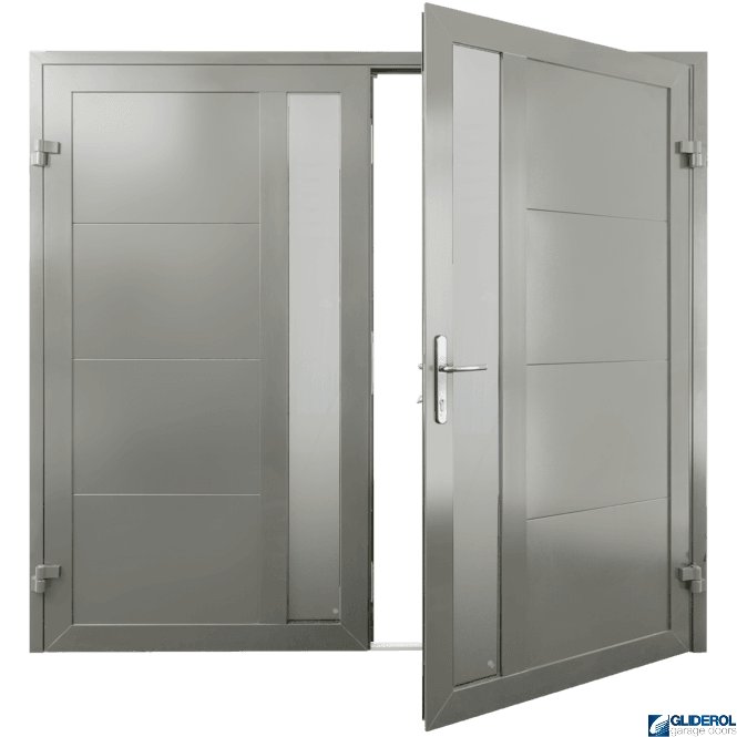 Gliderol DUSTY-GREY (RAL7037) Insulated Whitacre Side Hinged Garage Door