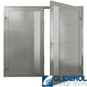DUSTY-GREY (RAL7037) Insulated Whitacre Side Hinged Garage Door