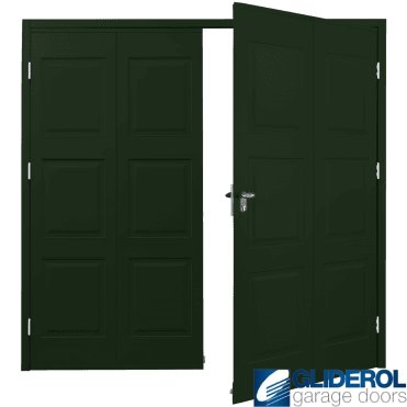 FIR GREEN (RAL6009) Budget Dorridge Side Hinged Garage Door