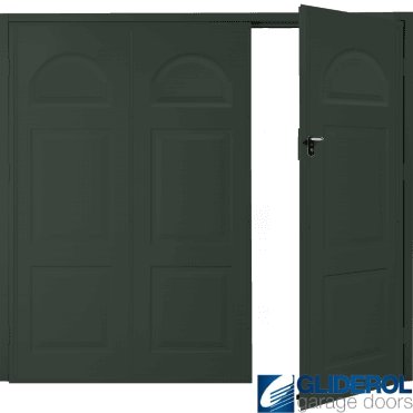FIR GREEN (RAL6009) Budget Dylan Side Hinged Garage Door