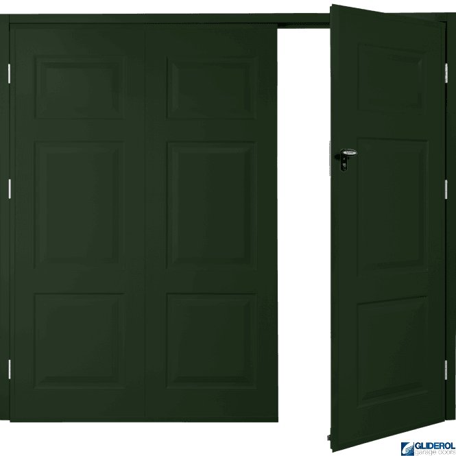 Gliderol FIR GREEN (RAL6009) Budget Hollington Side Hinged Garage Door