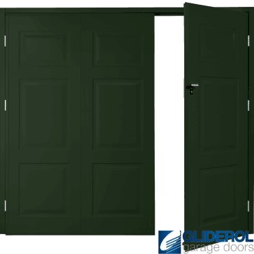 FIR GREEN (RAL6009) Budget Hollington Side Hinged Garage Door