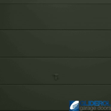 FIR-GREEN (RAL6009) Up & Over Horizontal Wide Rib