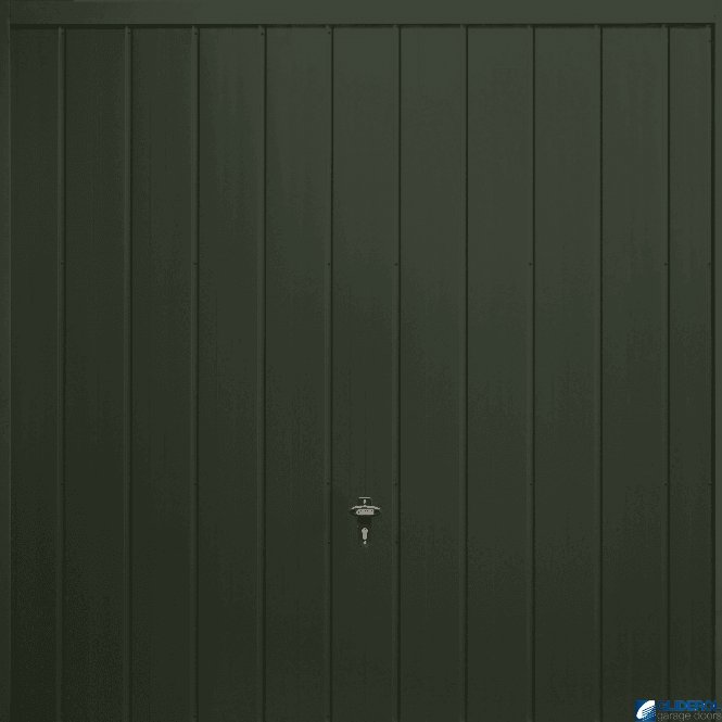 Gliderol FIR-GREEN (RAL6009) Up & Over Vertical Medium Rib