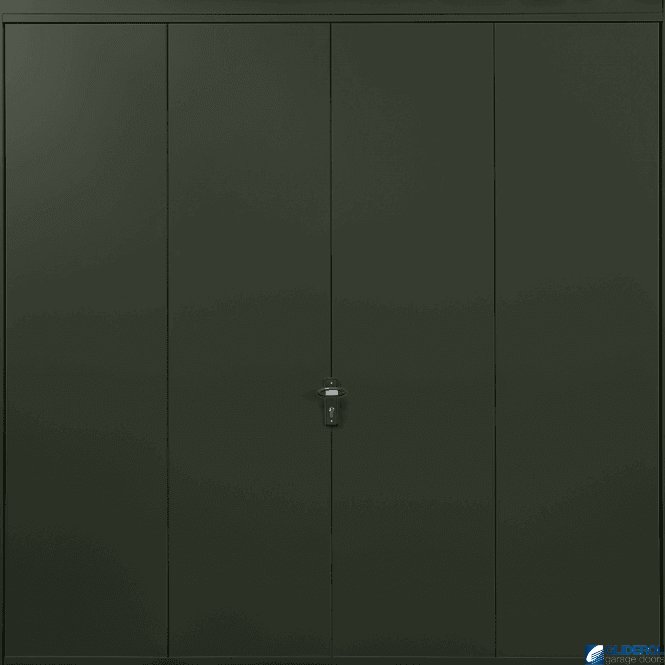Gliderol FIR-GREEN (RAL6009) Up & Over Vertical Wide Rib