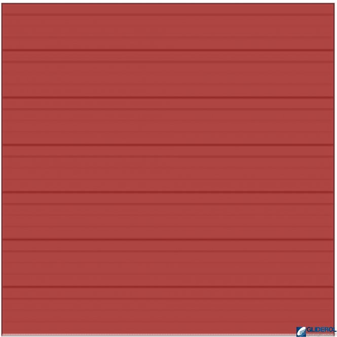 Gliderol FLAME RED (RAL3000) Industrial Sectional Door