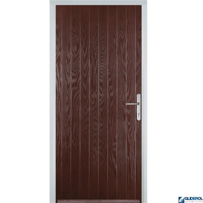 Gliderol Gallacher front entrance door DARK WOOD