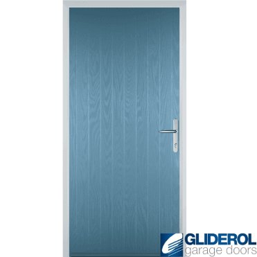Gallacher front entrance door PASTLE BLUE