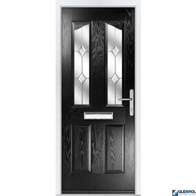 Gliderol Hardwick 2 front entrance door BLACK
