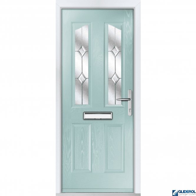 Gliderol Hardwick 2 front entrance door DUCK EGG BLUE