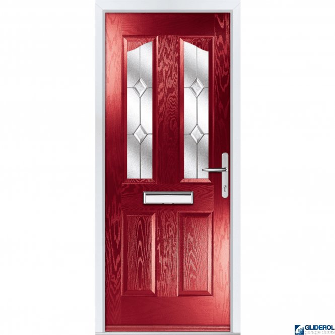 Gliderol Hardwick 2 front entrance door RED