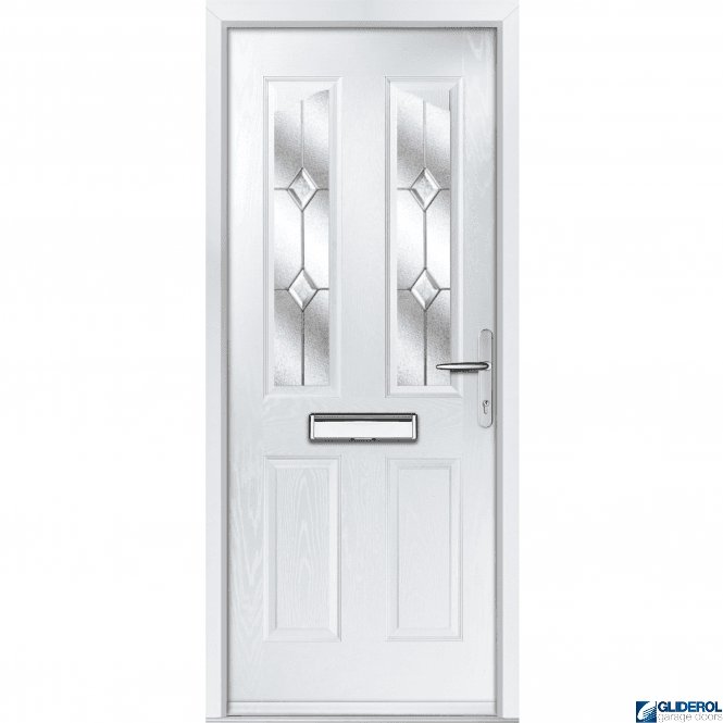Gliderol Hardwick 2 front entrance door WHITE