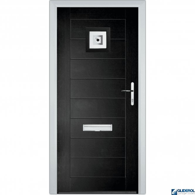 Gliderol Hendrie 1 front entrance door BLACK (RAL9005)