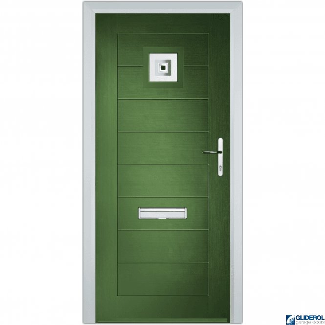 Gliderol Hendrie 1 front entrance door FERN GREEN (RAL6025)