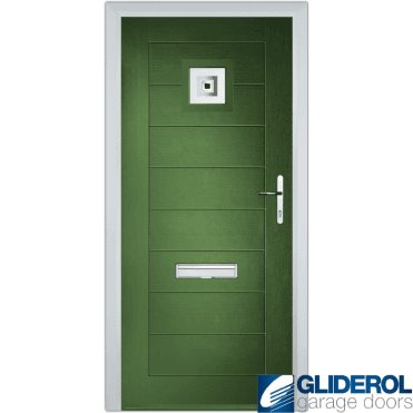 Hendrie 1 front entrance door FERN GREEN (RAL6025)