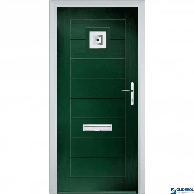 Gliderol Hendrie 1 front entrance door GREEN (RAL6009)