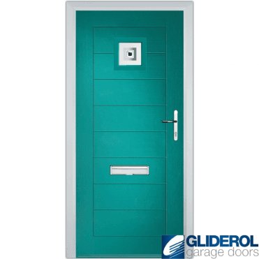 Hendrie 1 front entrance door TURQUIOSE BLUE (RAL5018)