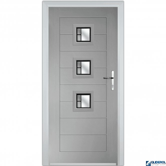 Gliderol Hendrie 3 front entrance door AGATE GREY (RAL7038)