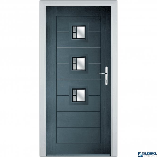 Gliderol Hendrie 3 front entrance door ANTHRACITE (RAL7016)