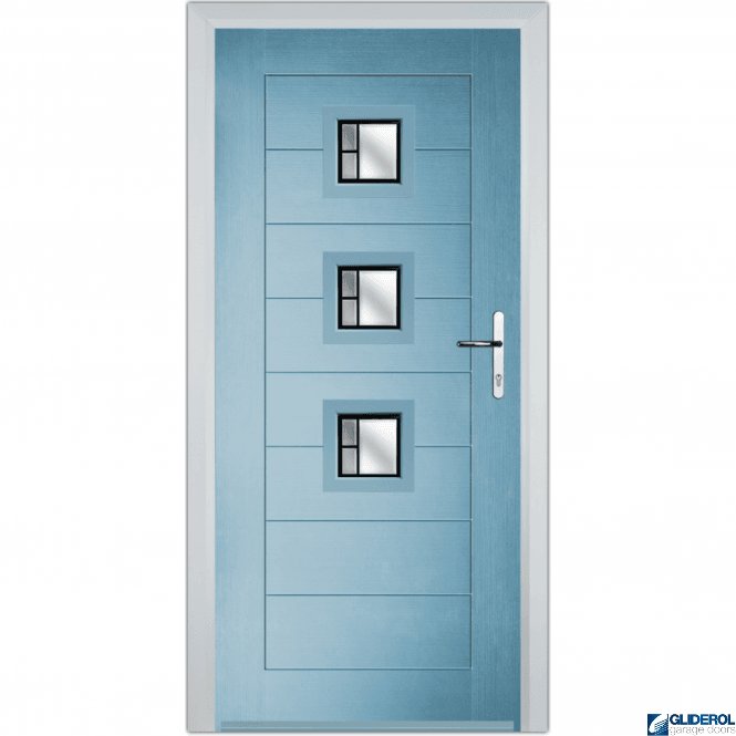 Gliderol Hendrie 3 front entrance door DUCK EGG BLUE