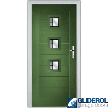 Hendrie 3 front entrance door FERN GREEN (RAL6025)